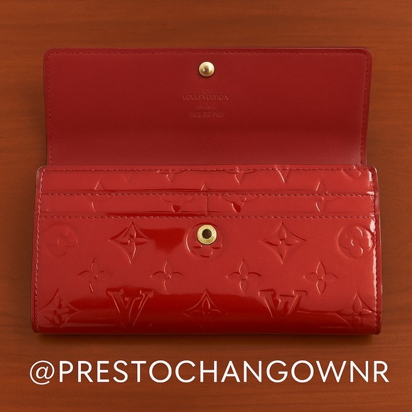 Louis Vuitton Handbags - ✨ Louis Vuitton Vernis Sarah Wallet – Red Patent Leather ✨